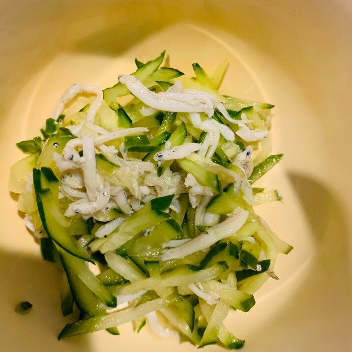 きゅうりとしらすのさっと煮